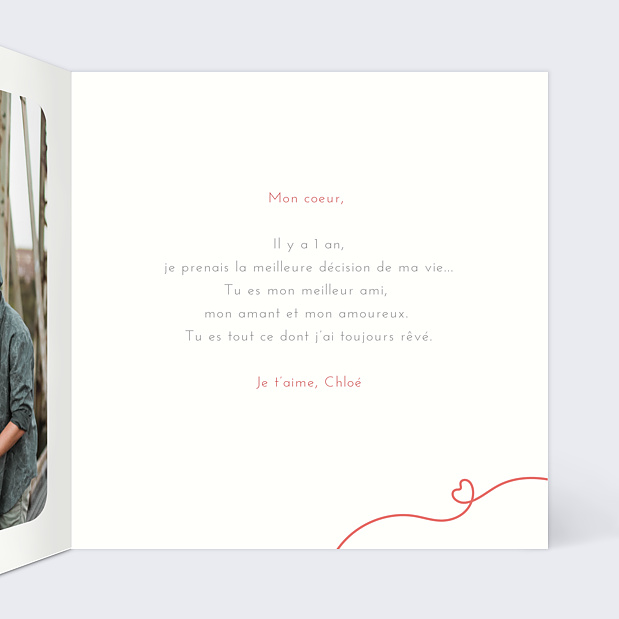 Carte Amour Parfait Amour Intérieur Droit
