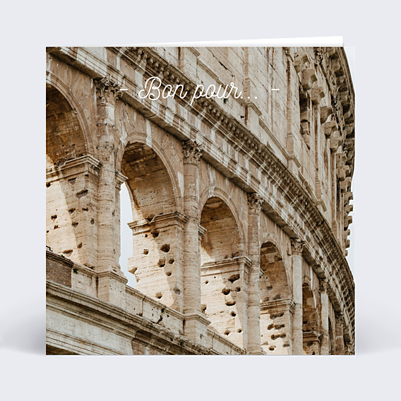 Carte d'amour Tirets Bon pour 