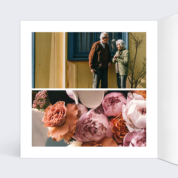 Carte d'amour Charme Classique Intérieur Gauche