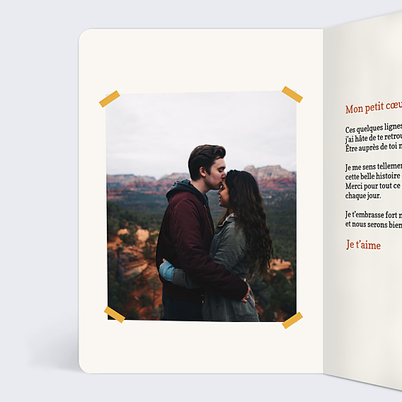 Carte d'Amour Loin des Yeux