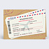 Carte d'amour Boarding Pass - Bon Pour Recto
