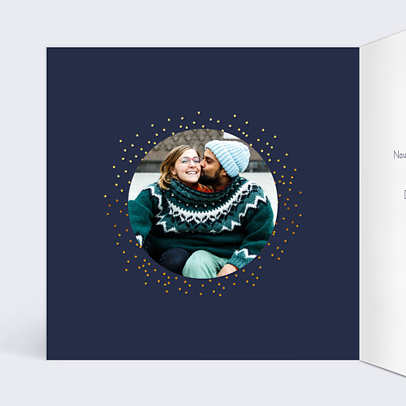 Carte d'Amour Bulles Ocre