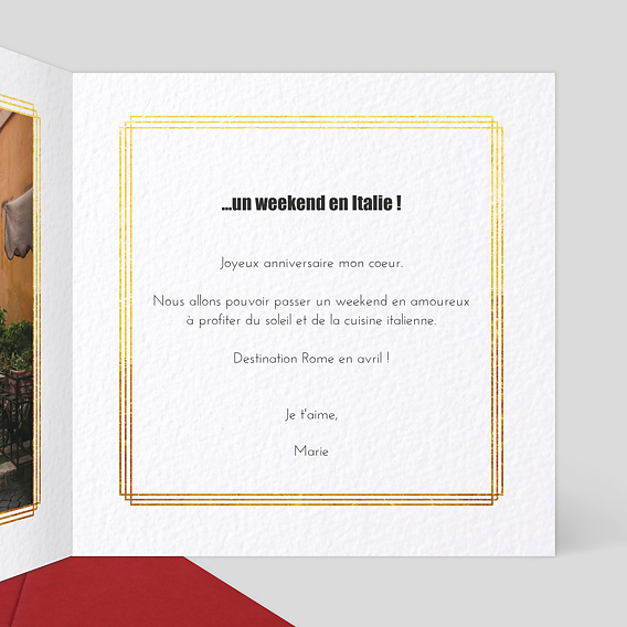 Carte d'amour Esprit Gatsby Bon pour Intérieur Droit