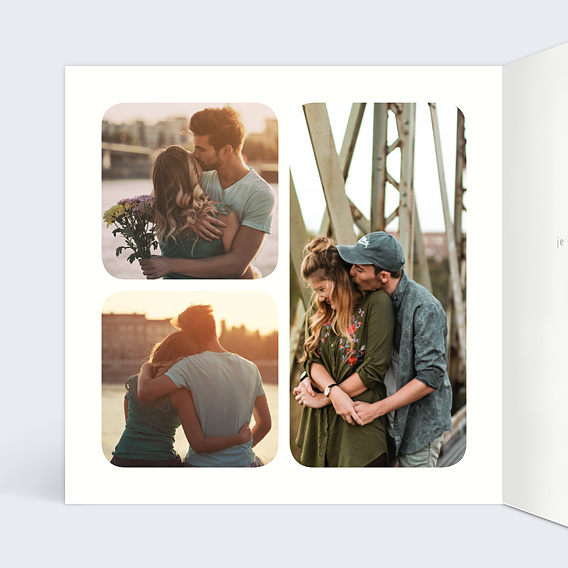 Carte d'amour Parfait Amour Intérieur Gauche