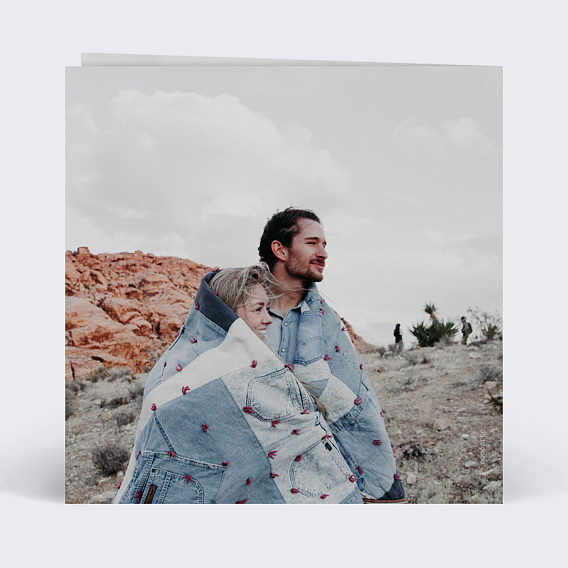 Carte d'amour Chic Verso