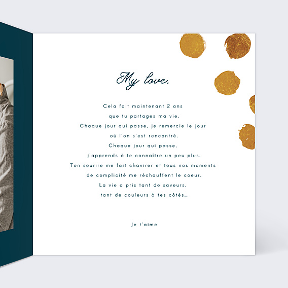 Carte d'Amour Graphique Chic