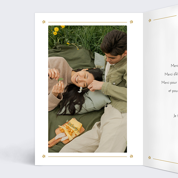 Carte d'Amour Losange Fleuri