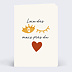 Carte d'amour Loin des Yeux Recto