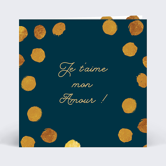 Carte d'amour Graphique Chic Recto