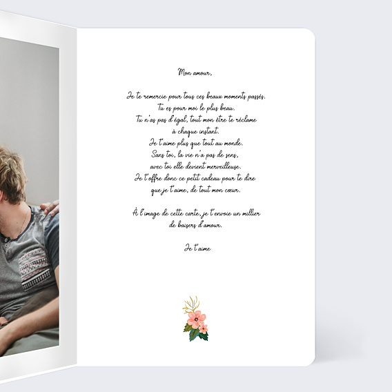 Carte d'Amour Jolies Lettres