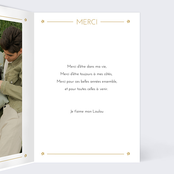 Carte d'Amour Losange Fleuri