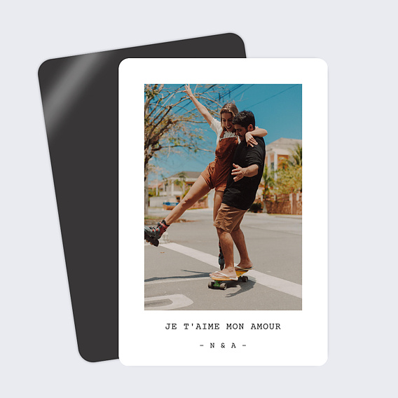 Carte d'amour Polaroïd Simple