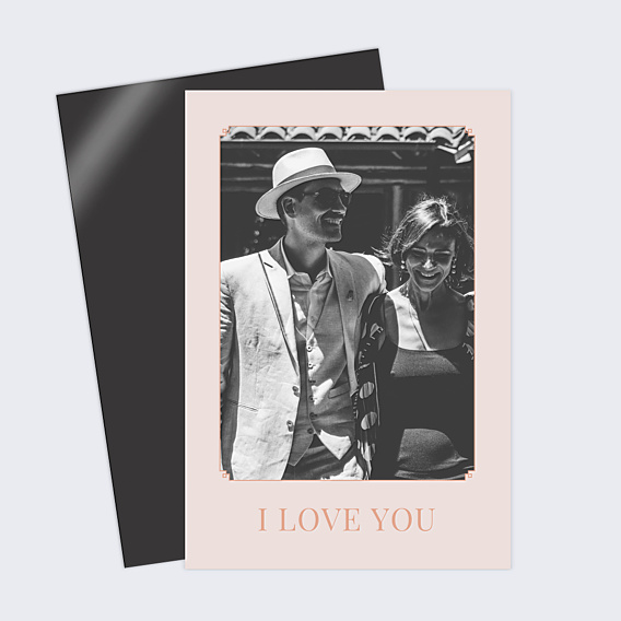 Carte d'Amour Style Années 20