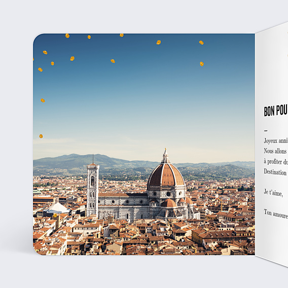 Carte d'Amour Poussière d'Etoiles - Bon Pour