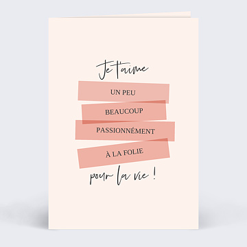 Carte d'Amour  la Folie