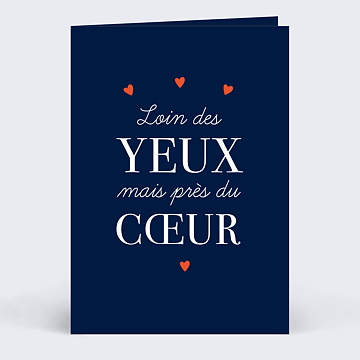 Carte d'Amour Prs du Coeur Proverbe