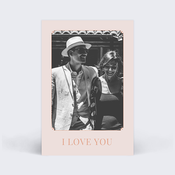 Carte d'amour Style Années 20