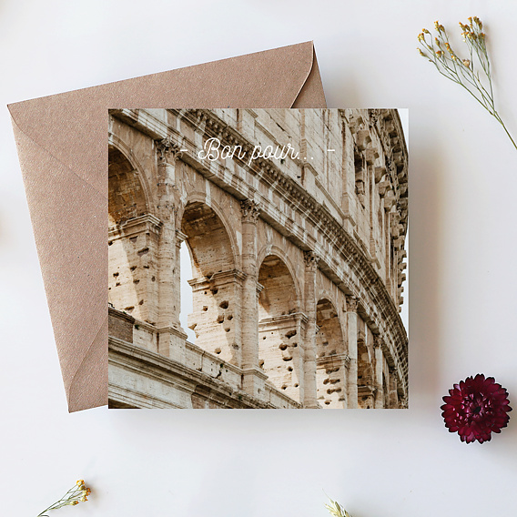 Carte d'amour Tirets Bon pour 