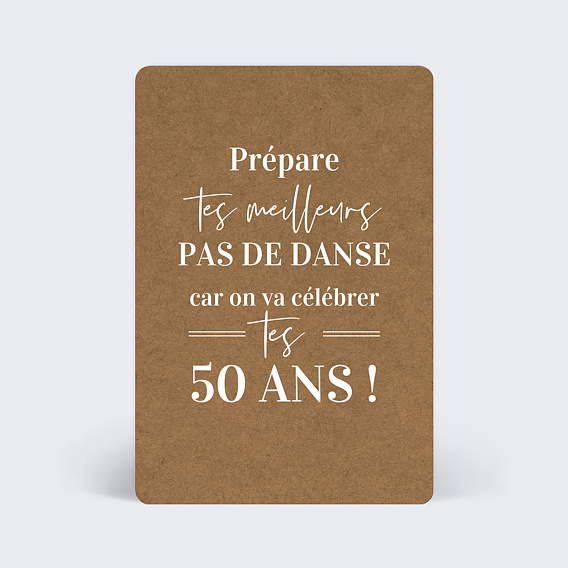 Carte Anniversaire Bohème