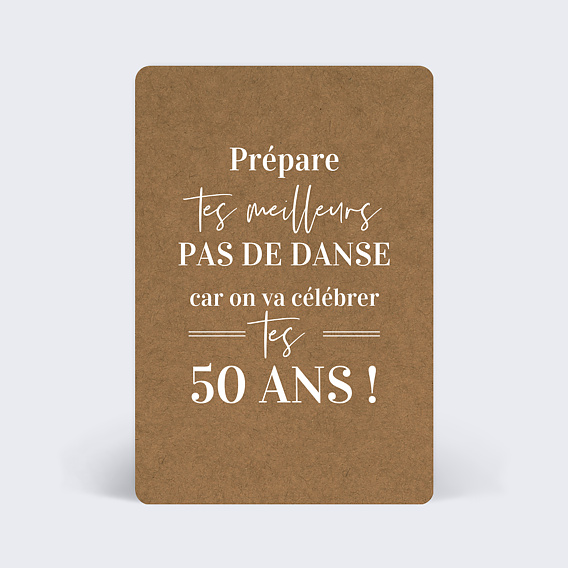 Carte anniversaire adulte Bohème