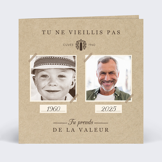 Carte anniversaire adulte Bonne Cuvée