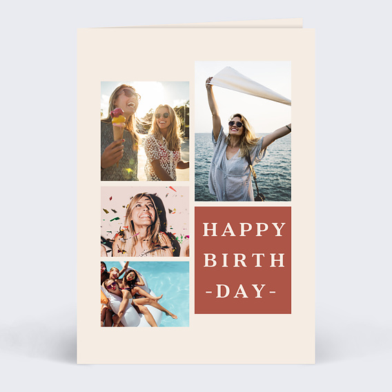 Carte Anniversaire Classique Femme - Popcarte