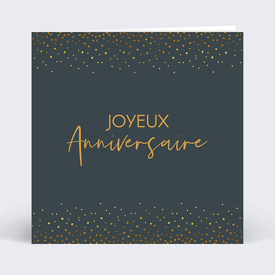 Carte anniversaire adulte Élégance