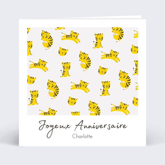 Carte anniversaire enfant Graouu