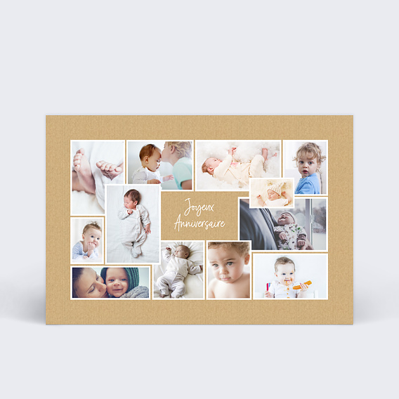 Carte anniversaire enfant Jolis Cadres