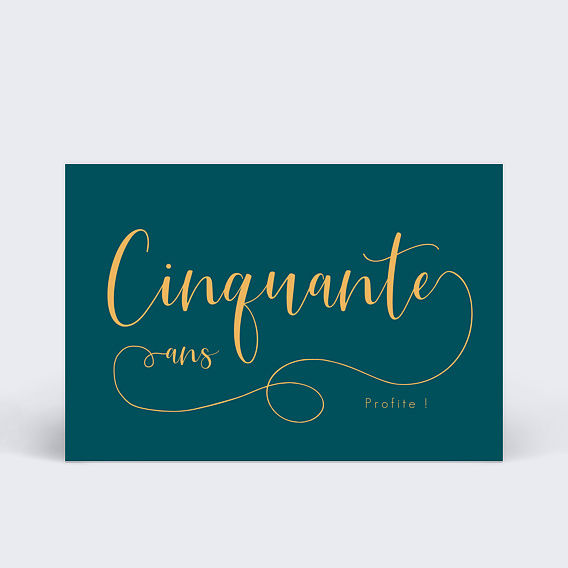 Carte anniversaire adulte Milestone Cinquante