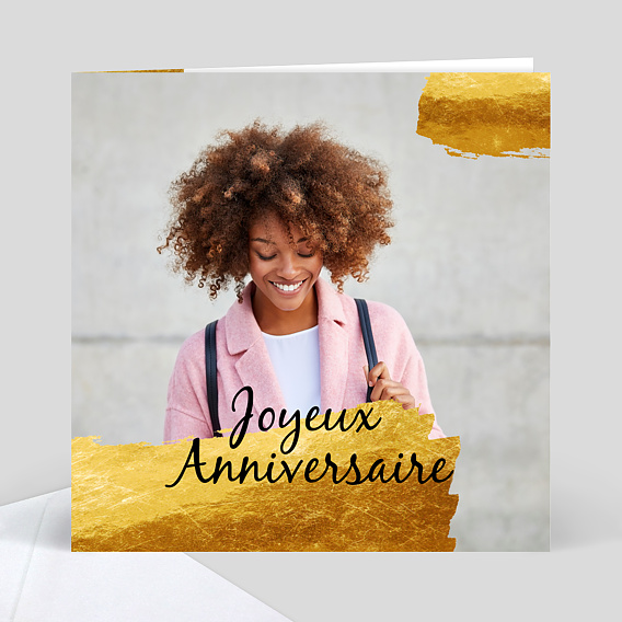 Carte Anniversaire Pinceau Popcarte Carte Anniversaire Pinceau Popcarte