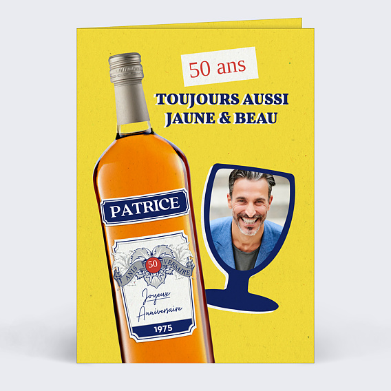 Carte anniversaire adulte Ricard