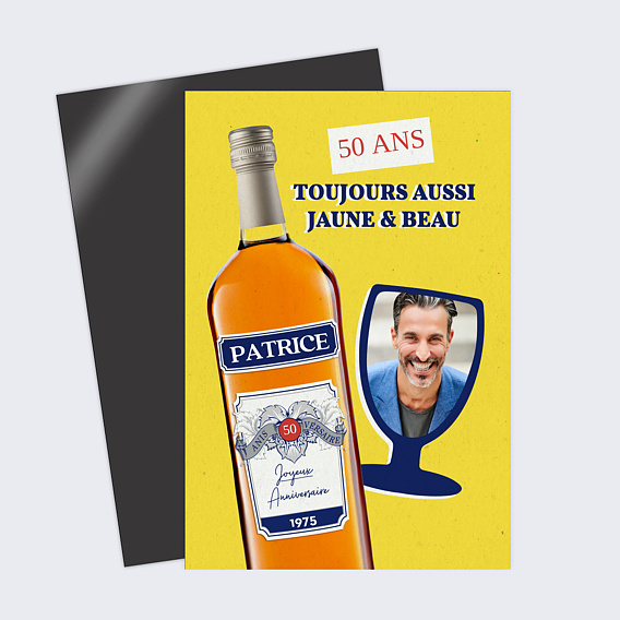 Carte anniversaire adulte Ricard