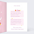 Carte anniversaire enfant Licorne Arc-en-ciel Photo Intérieur Droit