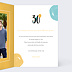 Carte anniversaire adulte Multicolore Intérieur Droit