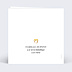 Carte anniversaire adulte Ligne Ocre Verso