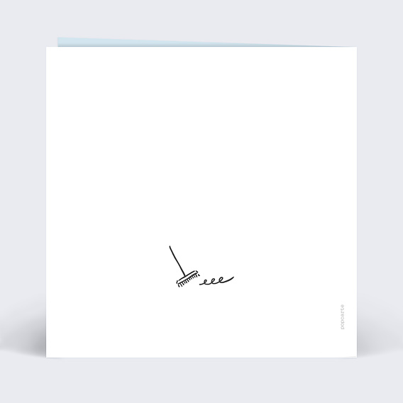 Carte anniversaire Balais Verso