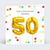 Carte anniversaire Party 50
