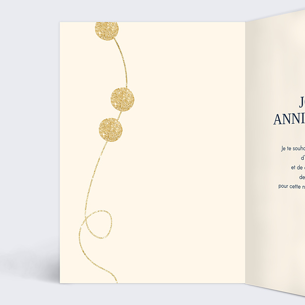 Carte Anniversaire Timeline Intérieur Gauche