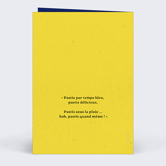 Carte anniversaire Ricard Verso