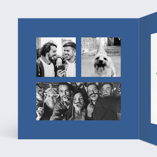 Carte Anniversaire Bougie Intérieur Gauche