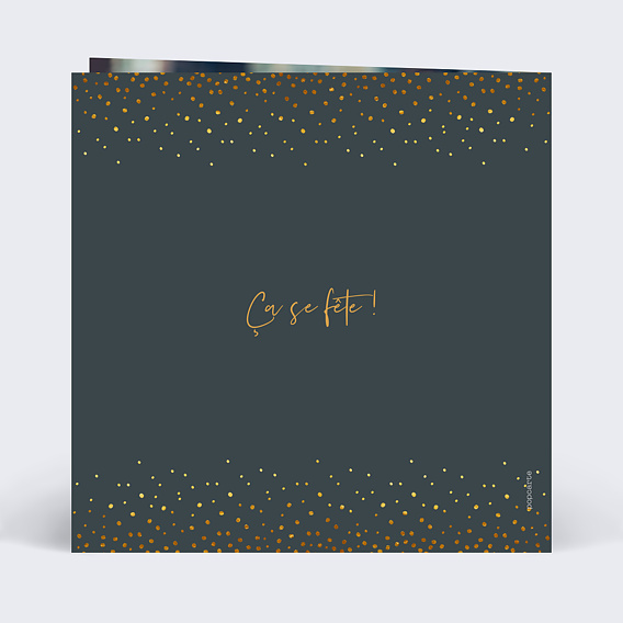 Carte anniversaire Élégance Verso