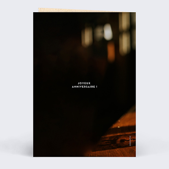 Carte anniversaire Bière Pression Verso