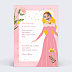 Carte anniversaire enfant Château Féerique Verso