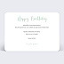 Carte anniversaire adulte Cinematic III Verso
