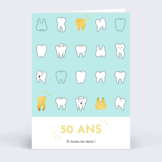 Carte anniversaire adulte Toutes Ses Dents