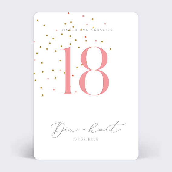 Carte anniversaire Milestone Petits Pois