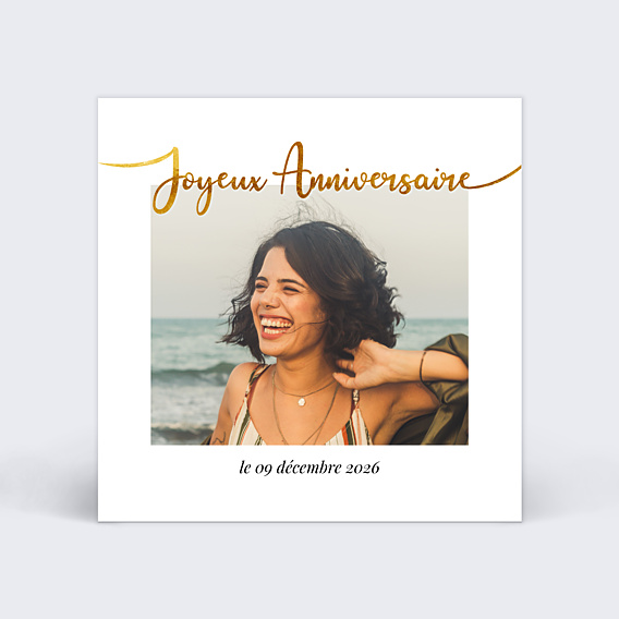 Anniversaire Adulte Ligne Ocre