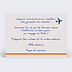 Carte anniversaire Billets d'Avion Verso