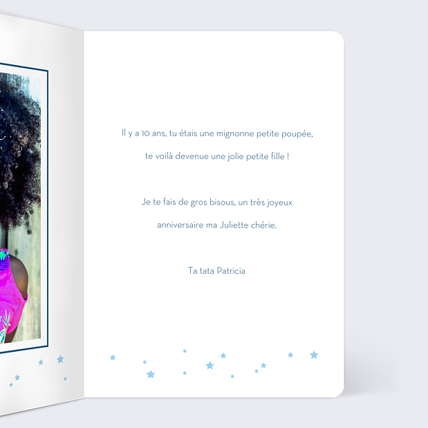 Carte Anniversaire Bal Princesse Intérieur Droit